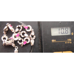 Doğal Taşlı Gümüş Bileklik_629