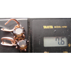 Sultanayt Taşlı Gümüş Küpe_371