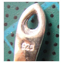 Kırmızı Taşlı Gümüş Küpe_373