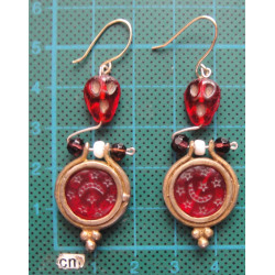 Akik Taşlı Gümüş Küpe_375