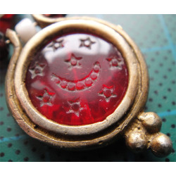 Akik Taşlı Gümüş Küpe_375