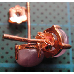 Doğal Taşlı Gümüş Küpe_378