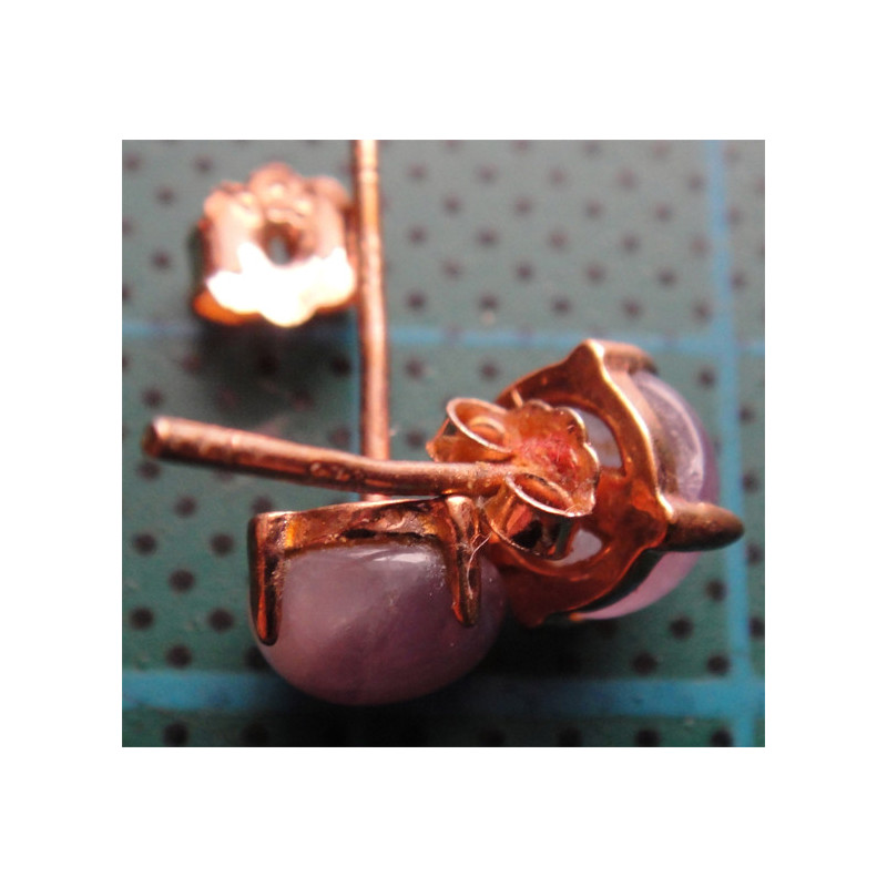 Doğal Taşlı Gümüş Küpe_378