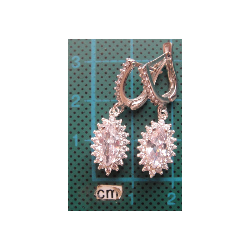 Zirkon Taşlı Gümüş Küpe_381