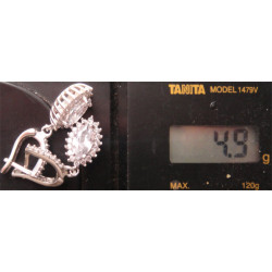 Zirkon Taşlı Gümüş Küpe_381