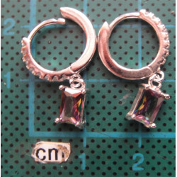 Doğal Taşlı Gümüş Küpe_382