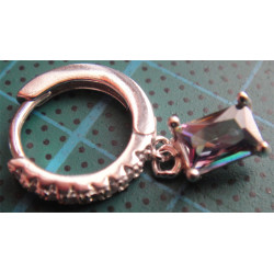 Doğal Taşlı Gümüş Küpe_382