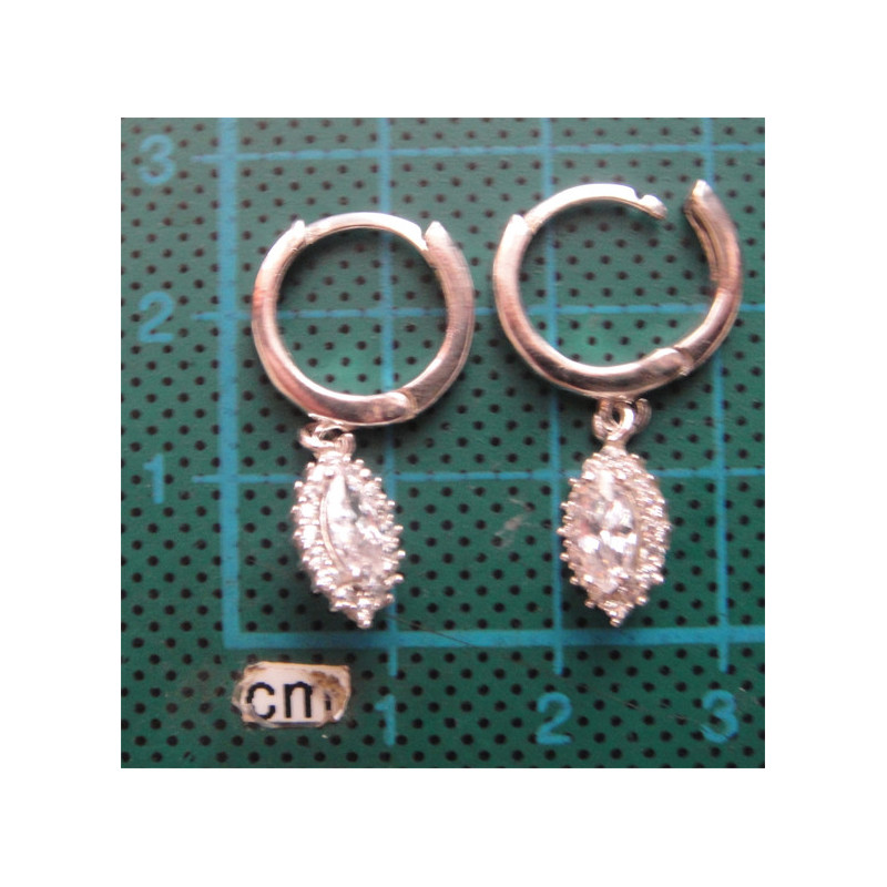 Zirkon Taşlı Gümüş Küpe_383