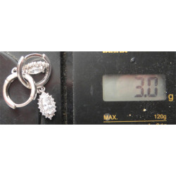 Zirkon Taşlı Gümüş Küpe_383