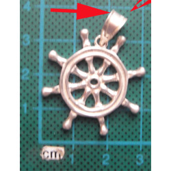 Dümen Formunda Gümüş Kolye Ucu_1681