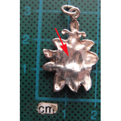 Çiçek Formunda Gümüş Kolye Ucu_1683