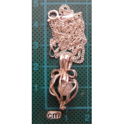 İncili Kapaklı Gümüş Kolye Ucu_1684