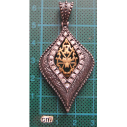 Zirkon Taşlı Gümüş Kolye Ucu_1686