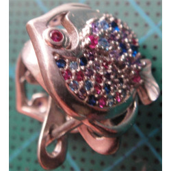 Balık Formunda Gümüş Küpe, Kolye Ucu ve Yüzük Set_384