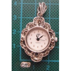 Markazit Taşlı Bayan Kolye Saat_58