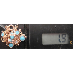 Mavi Taşlı Gümüş Bileklik_655