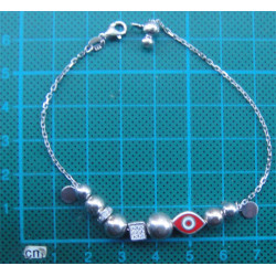 Nazar Boncuklu Gümüş Bileklik_664