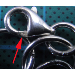 Kalpli Siyah Taşlı Gümüş Bileklik_666