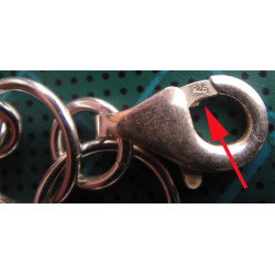 Toplu Siyah Taşlı Gümüş Bileklik_671