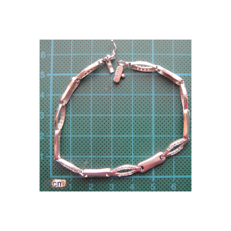 Zirkon Taşlı Gümüş Bileklik_674