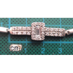 Zirkon Taşlı Gümüş Bileklik_686