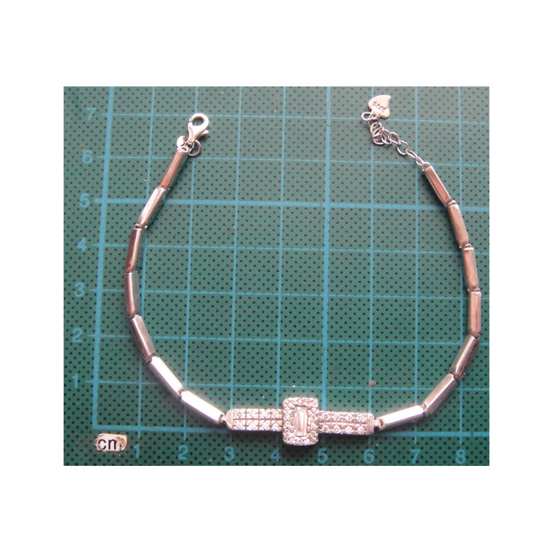 Zirkon Taşlı Gümüş Bileklik_686