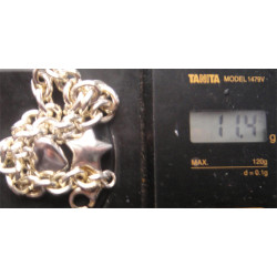 Kalpli Yıldızlı Gümüş Bileklik_692