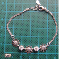 Gümüş Papatya Bileklik_694