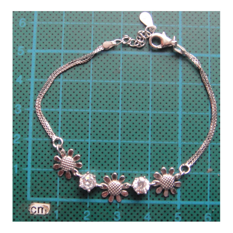 Gümüş Papatya Bileklik_694