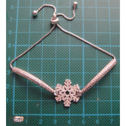 Kar Tanesi Gümüş Bileklik_698