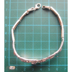 Turkuaz Taşlı Gümüş Bileklik_705