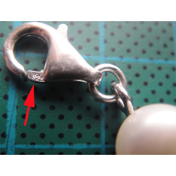 Beyaz İncili Gümüş Bileklik_706