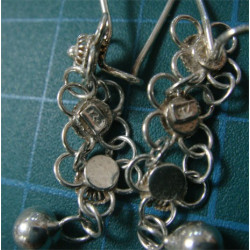 Güverse İşçilikli Gümüş Küpe_52