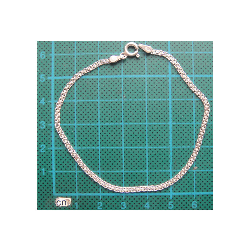 2 sıra örgülü Gümüş Bileklik_712