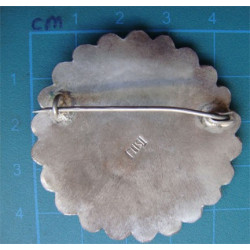 fligree silver plated brooch _115