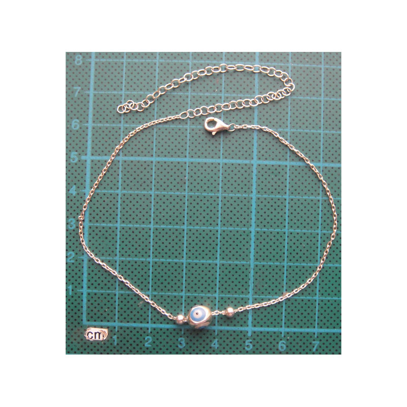 Nazar Boncuklu Gümüş Bileklik_732