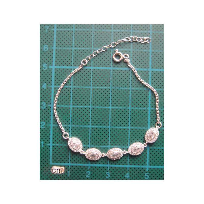 Zirkon Taşlı Gümüş Bileklik_736