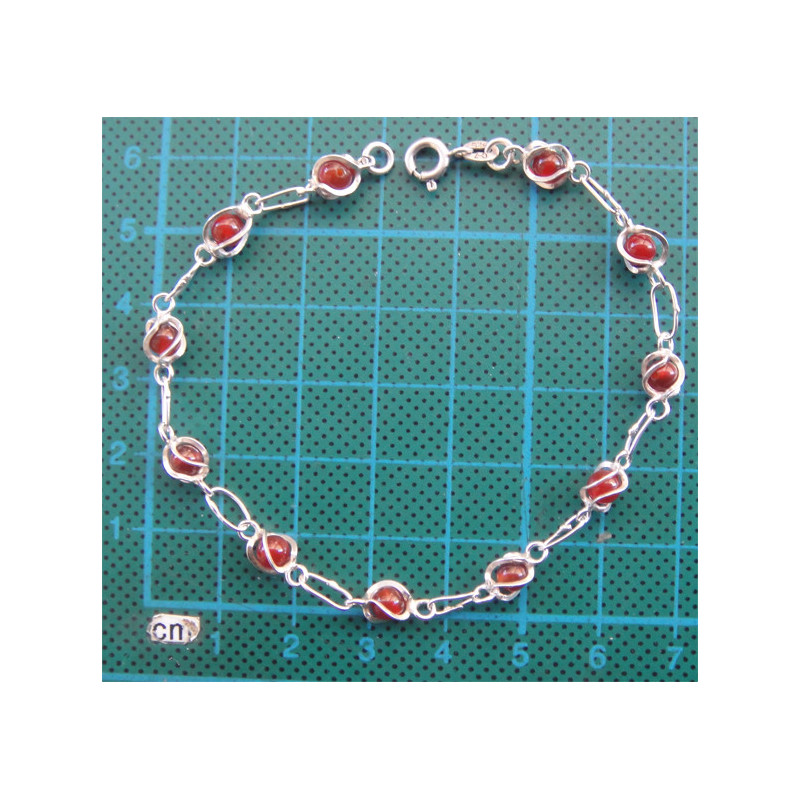 Boncuklu Gümüş Bileklik_751