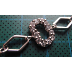 Zirkon Taşlı "D" Harfli Gümüş Bileklik_755