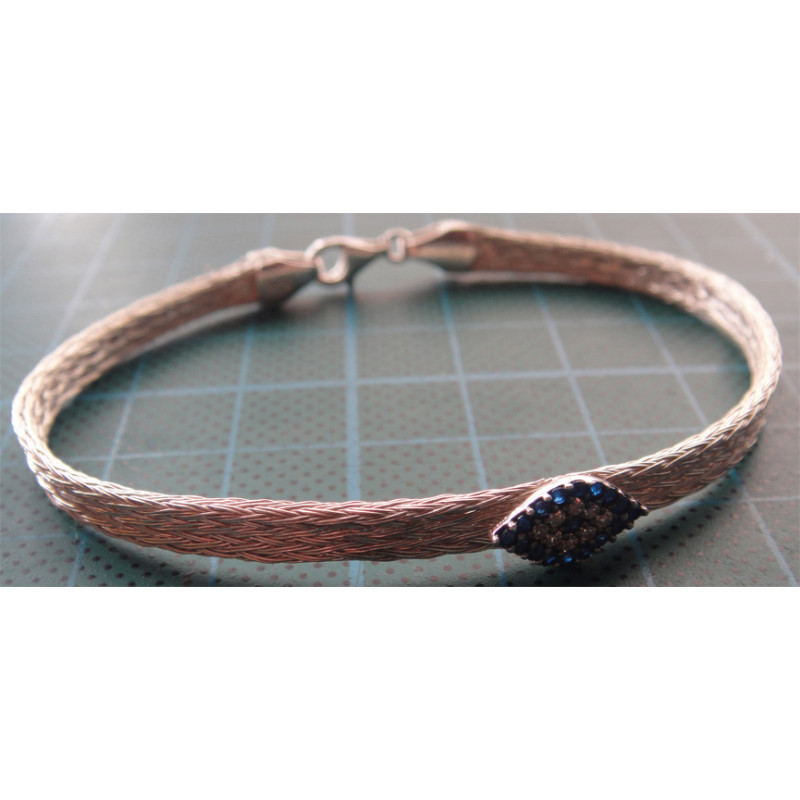 Nazar Boncuklu Gümüş Bilezik_768