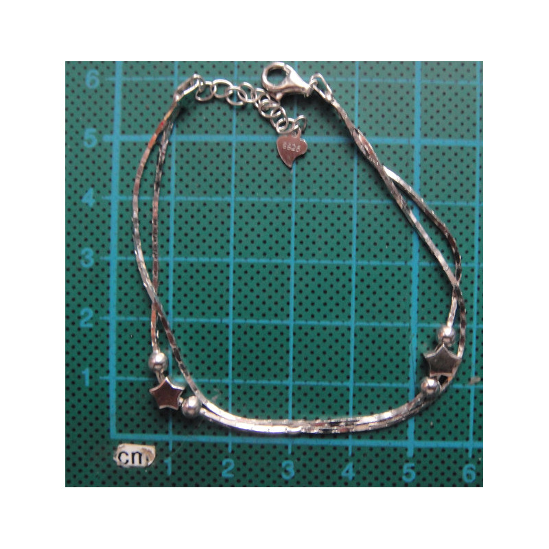 Yıldızlı Gümüş Bileklik_774