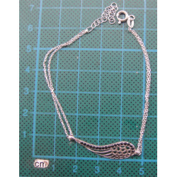 Tek Kanat Formunda Gümüş Bileklik_784