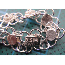 Güverse İşçilikli Gümüş Bileklik_786