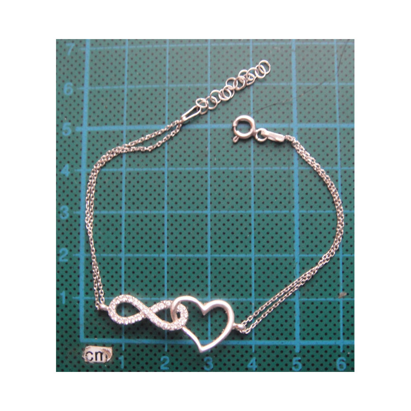 Sonsuzluk ve Aşk Gümüş Bileklik_787