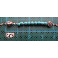 Mavi boncuklu Gümüş Bileklik_790