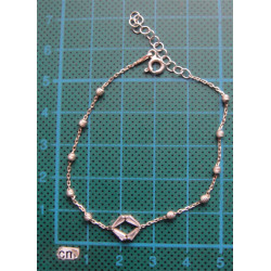 Baget Taşlı Gümüş Bileklik_791