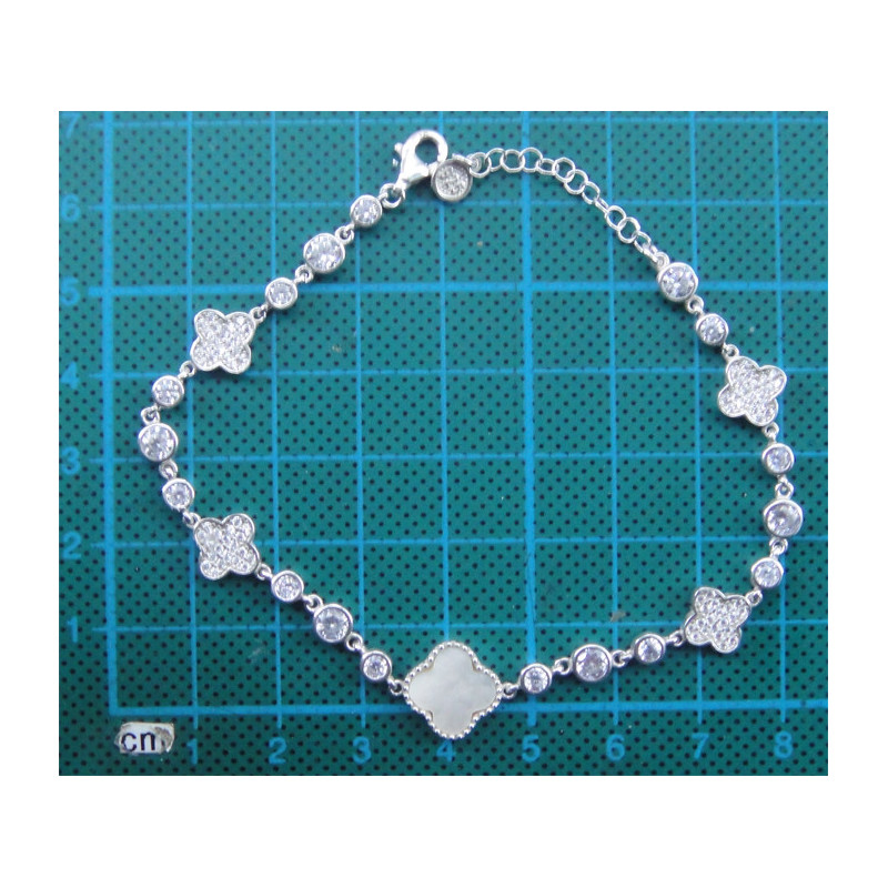 Zirkon Taşlı Gümüş Bileklik_796