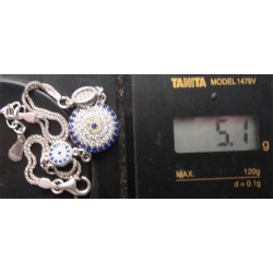 Nazar Boncuklu Gümüş Bileklik_797