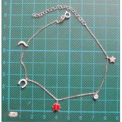 Uğur Böcekli Gümüş Bileklik_799