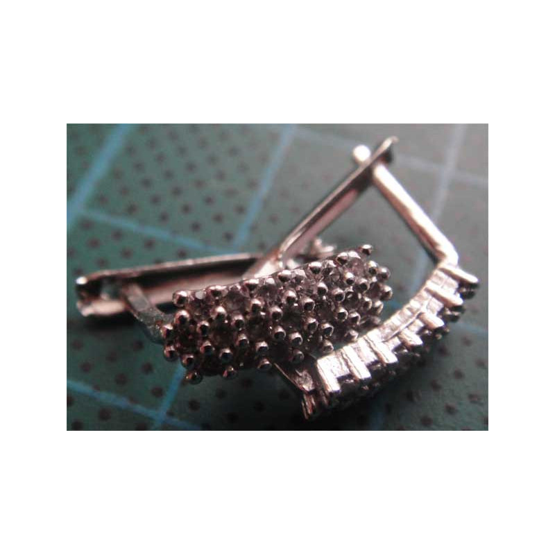 Zirkon Taşlı Gümüş Küpe_387